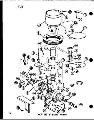 Heating system parts (epcg2408-1c/p67470-14c) (epcg3010-1c/p67470-15c) (epcg3612-1c/p67470-16c)