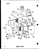 Cabinet parts (epcg4213-1c/p67470-17c) (epcg4815-1c/p67470-18c) (epcg4815-3c/p67470-19c) (epcg6017-1c/p67470-20c) (epcg6017-3c/p67470-21c)