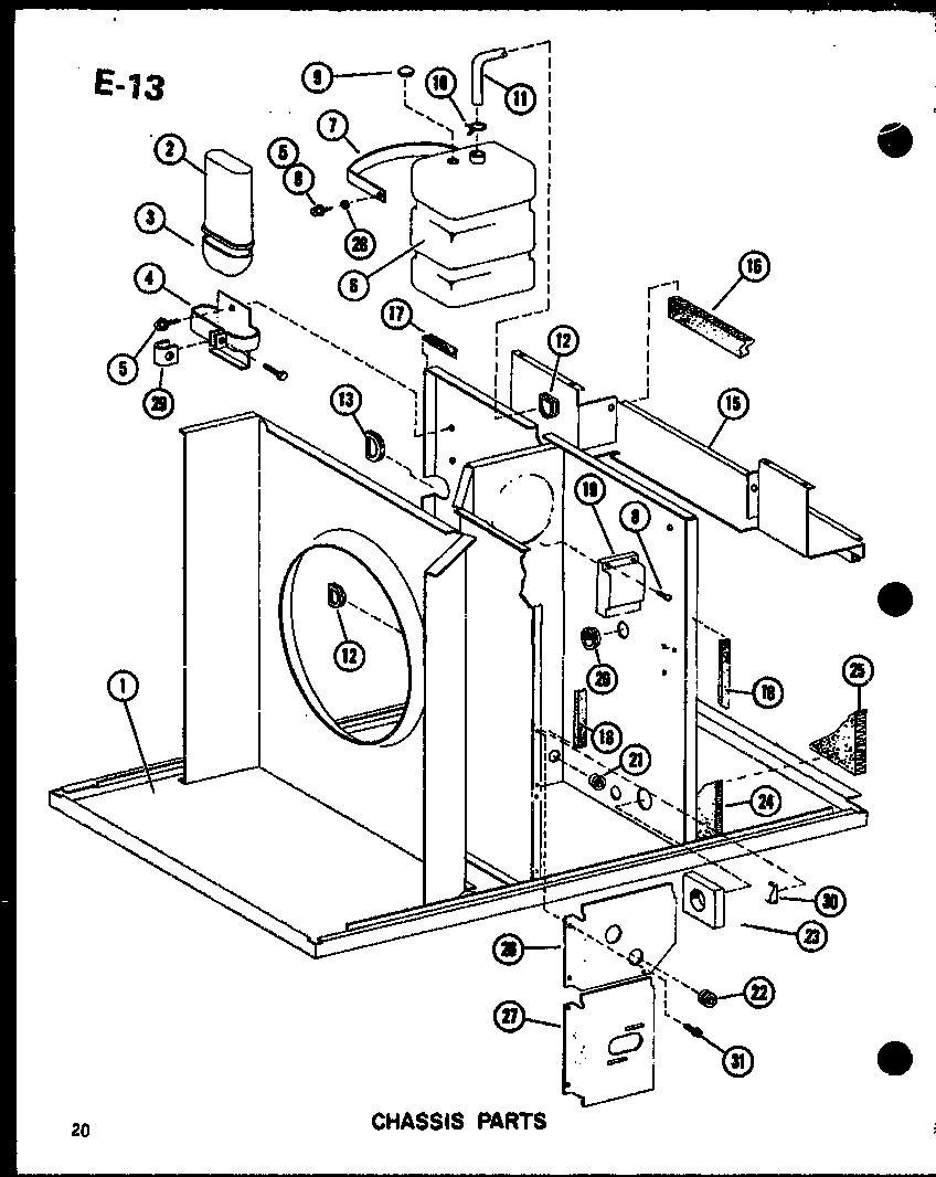 Chassis parts (epcg4213-1c/p67470-17c) (epcg4815-1c/p67470-18c) (epcg4815-3c/p67470-19c) (epcg6017-1c/p67470-20c) (epcg6017-3c/p67470-21c)