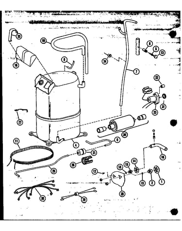 Compressor and tubing parts (ercq24-001a/p55420-3c) (ercq30-001a/p55420-4c) (ercq36-001a/p55420-5c) (ercq42-001a/p55420-6c)