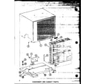 Amana CRF2-1J/P67850-8C condenser and cabinet parts diagram