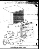 Condenser and cabinet parts
