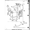 Amana CRF3-1J/P67850-12C compressor and tubing parts diagram