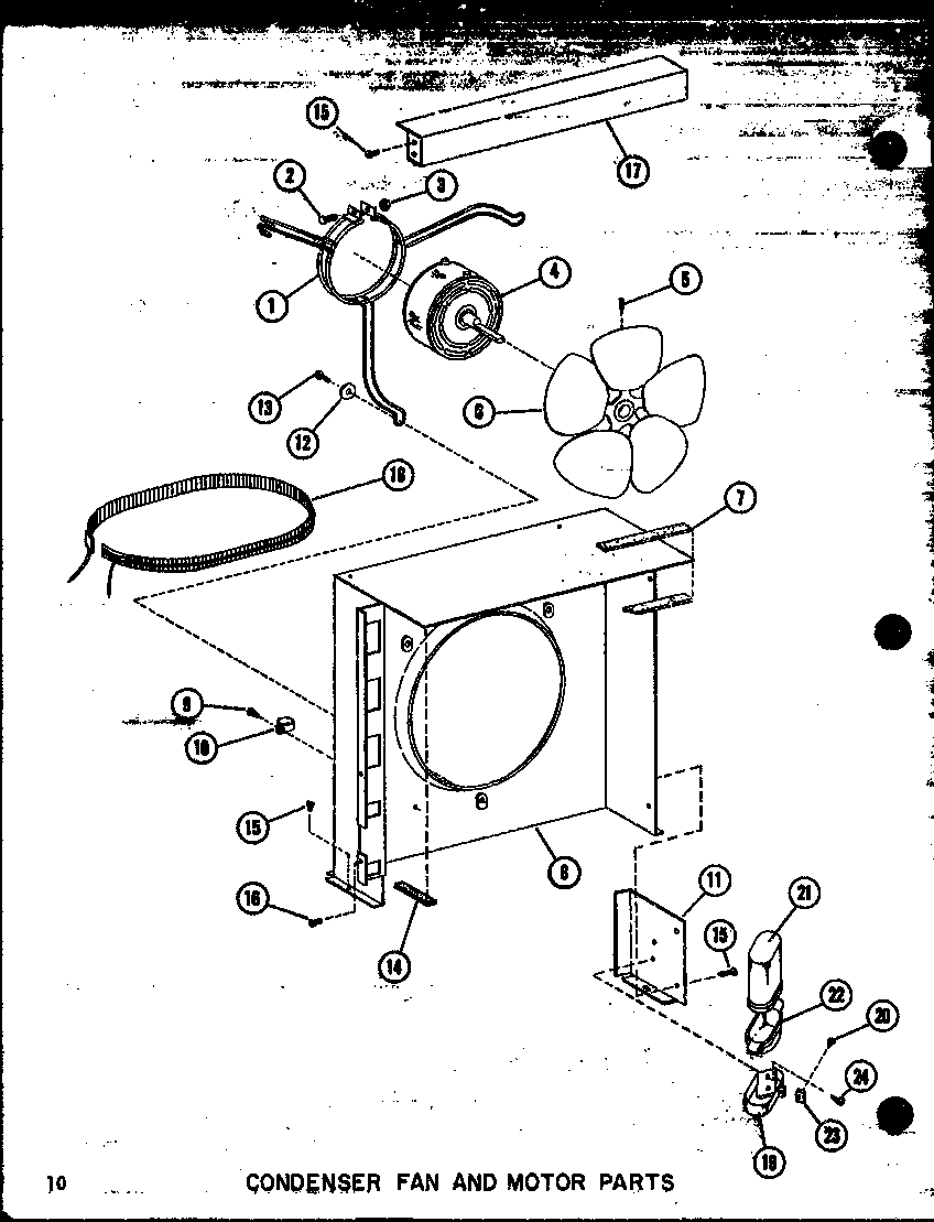 Condenser fan and motor parts
