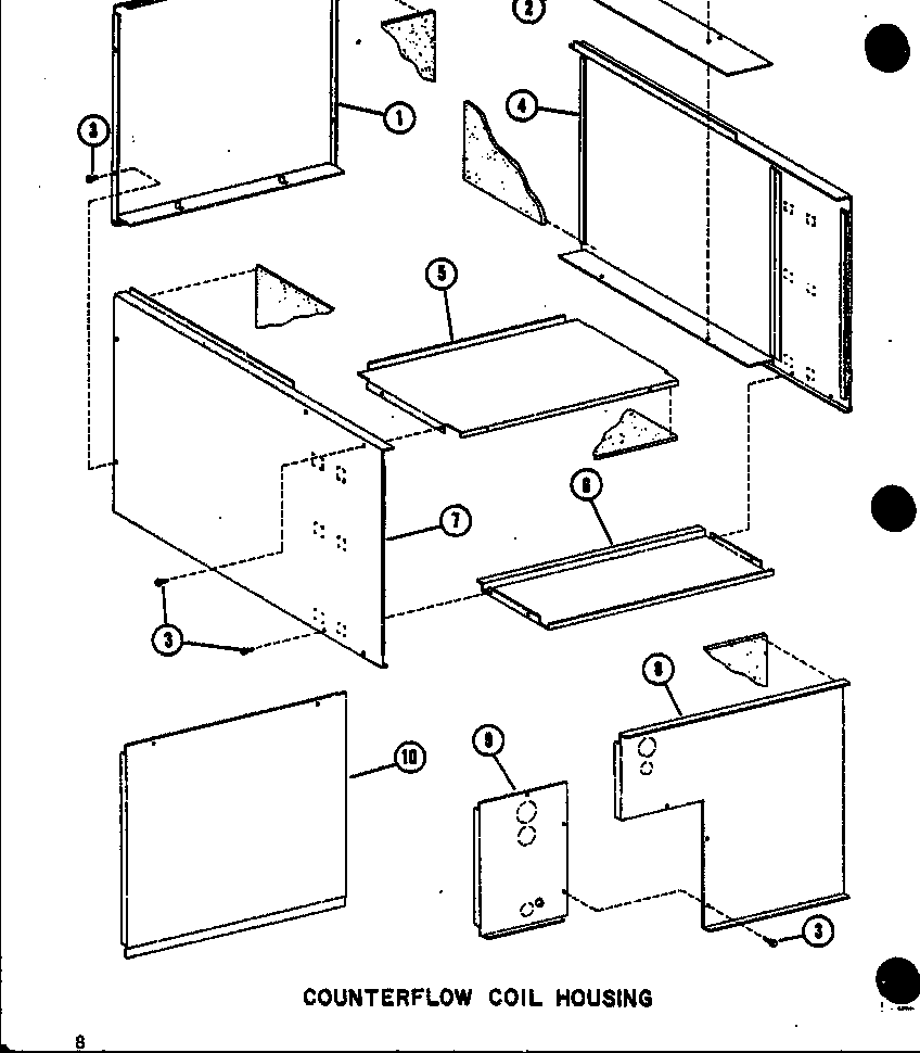 Counterflow coil housing (d67636-24/p67636-24c)