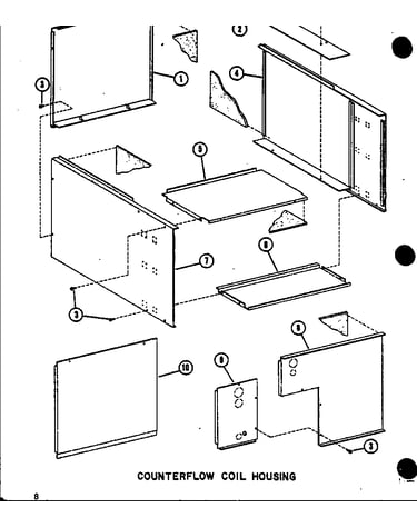 Counterflow coil housing (d67636-24/p67636-24c)