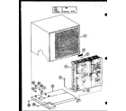 Amana CRH4-1/P55201-15C condenser and cabinet parts (crh2.5-1/p55200-10c) (crh3-1/p55200-6c) diagram