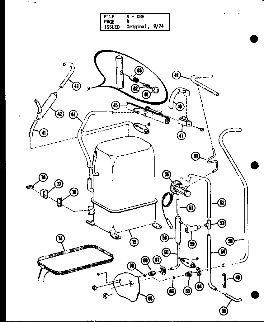 Compressor and tubing parts (crh2.5-1/p55200-10c) (crh3-1/p55200-6c)