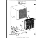 Amana CRH215-1/P55200-19C condenser and cabinet parts (crh2.5-1/p55200-19c) (crh3-1/p55200-20c) diagram