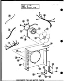 Condenser fan and motor parts (crh3-1/p55200-20c) (crh215-1/p55200-19c)