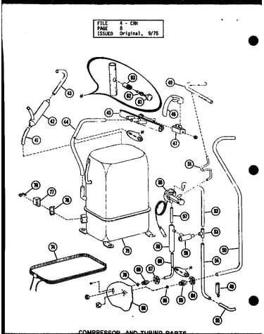 Compressor and tubing parts (crh2.5-1/p55200-19c) (crh3-1/p55200-20c)