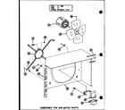 Amana CRH3-1/P55200-20C condenser fan and motor parts (crh5-1/p55201-25c) diagram