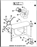 Condenser fan and motor parts (crh5-1/p55201-25c)