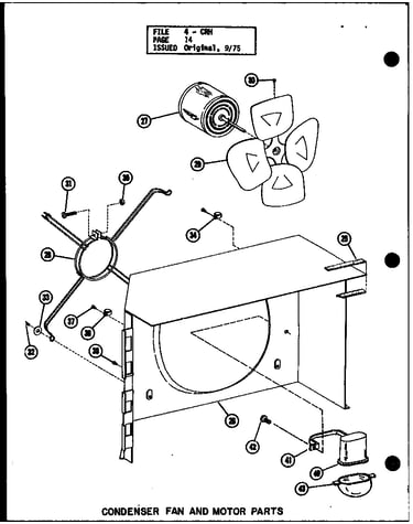 Condenser fan and motor parts (crh5-1/p55201-25c)