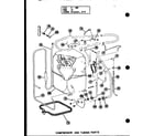 Amana CRH215-1/P55200-19C compressor and tubing parts (crh5-1/p55201-25c) diagram