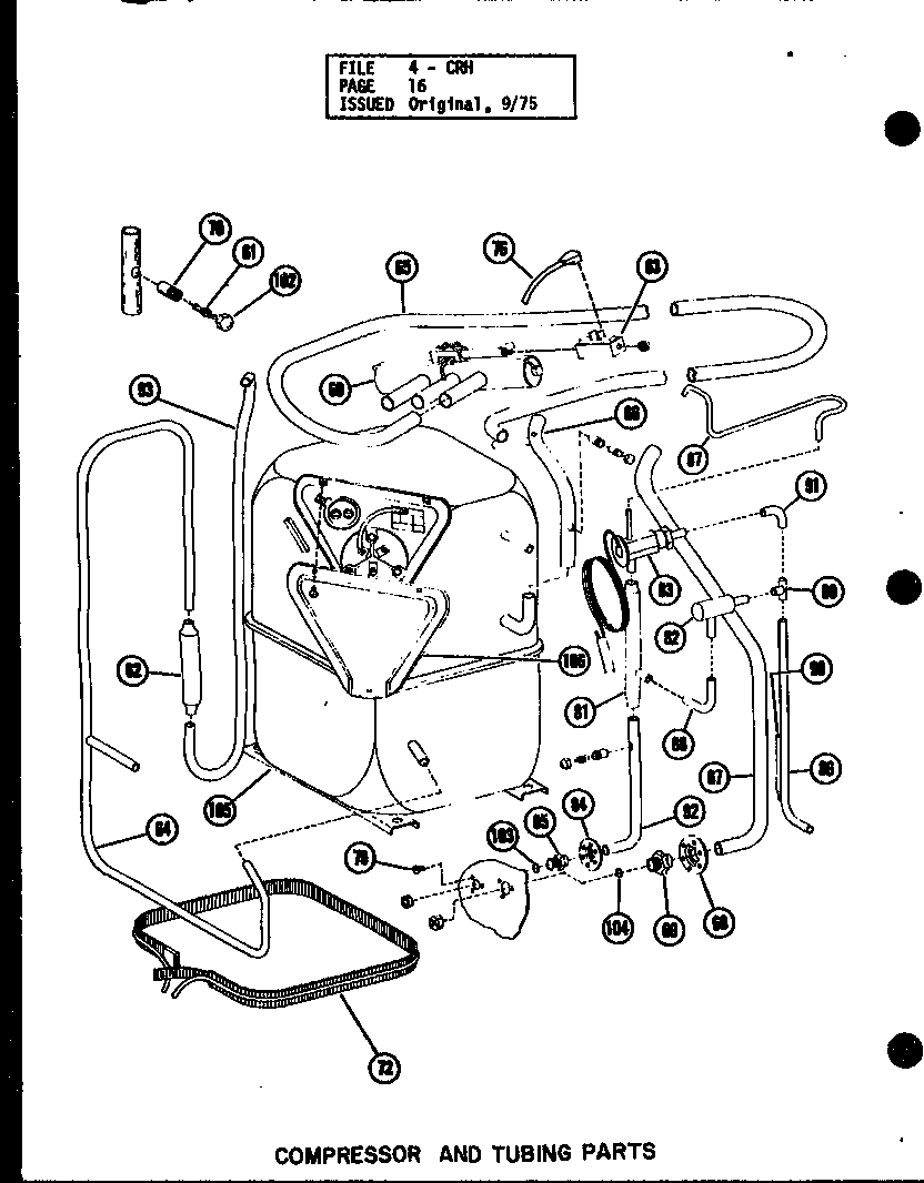 Compressor and tubing parts (crh5-1/p55201-25c)