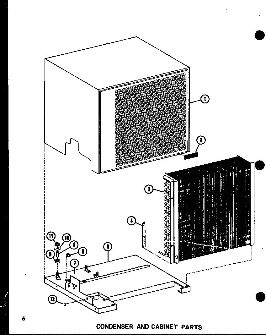 Condenser and cabinet parts (erhq24/p55200-49c) (erhq30/p55200-52c) (rhq36/p55200-53c)