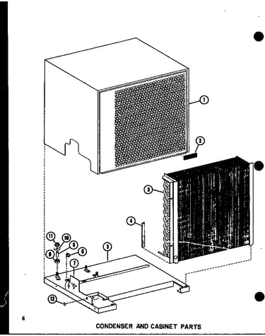 Condenser and cabinet parts (erhq24/p55200-49c) (erhq30/p55200-52c) (rhq36/p55200-53c)