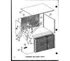 Amana ERHQ30/P55200-52C condenser and cabinet parts (rhq48-001/p55201-47c) (rhq48-003/p55201-48c) (rhq48-001/p55201-49c) (rhq48-003/p55201-50c) (rhq60-001/p55201-51c) (rhq60-003/p55201-52c) diagram