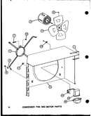 Condenser fan and motor parts (rhq48-001/p55201-47c) (rhq48-003/p55201-48c) (rhq48-001/p55201-49c) (rhq48-003/p55201-50c) (rhq60-001/p55201-51c) (rhq60-003/p55201-52c)