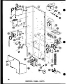 Control panel parts (rhq48-001/p55201-47c) (rhq48-003/p55201-48c) (rhq48-001/p55201-49c) (rhq60-001/p55201-51c) (rhq60-003/p55201-52c) (rha48-003/p55201-50c)