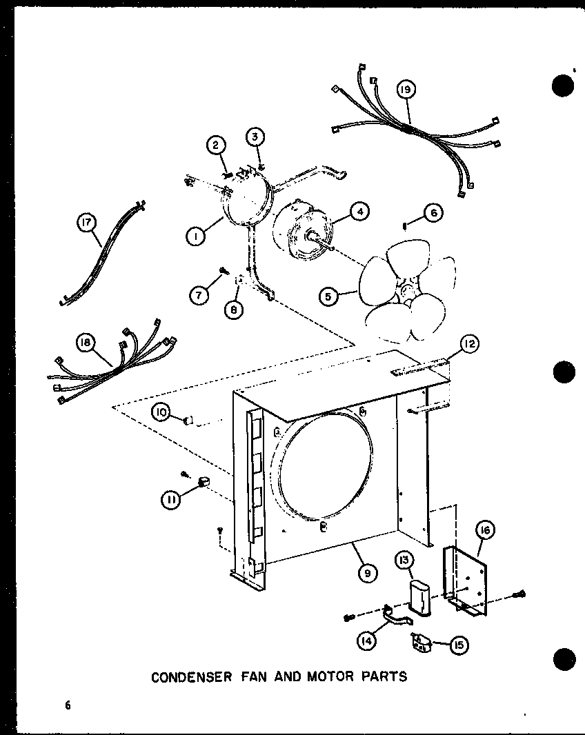 Condenser fan and motor parts