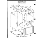 Amana VBCH-35X-1J/P54878-12C cabinet and chassis parts diagram