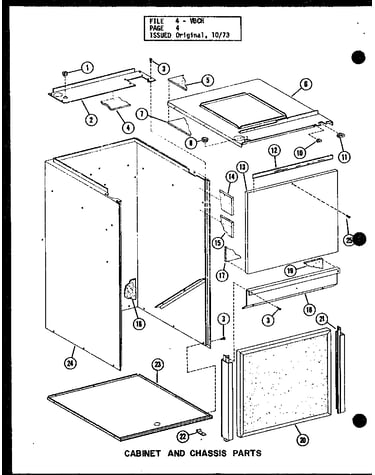 Cabinet and chassis parts
