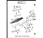 Amana VBCH30/P54882-8 hanging bracket and system parts diagram