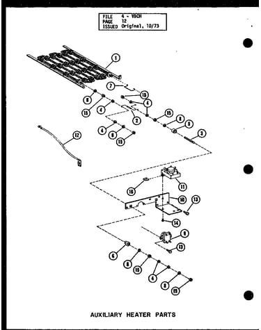Auxiliary heater parts
