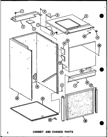 Cabinet and chassis parts (vbch-30x-1w/p55572-3c) (vbch-35x-1w/p55572-4c) (vbch-30x-1j/p54878-23c)