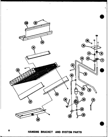 Hanging bracet and system parts (vbch-30x-1w/p55572-3c) (vbch-35x-1w/p55572-4c) (vbch-30x-1j/p54878-23c)