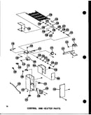 Control and heater parts (vbch-30x-1w/p55572-3c) (vbch-35x-1w/p55572-4c)