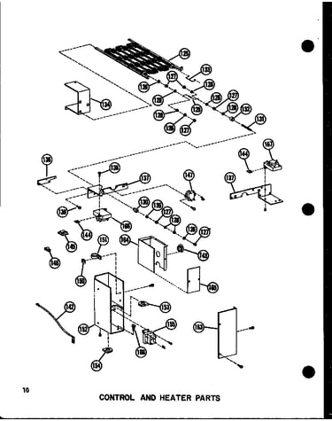 Control and heater parts (vbch-30x-1w/p55572-3c) (vbch-35x-1w/p55572-4c)