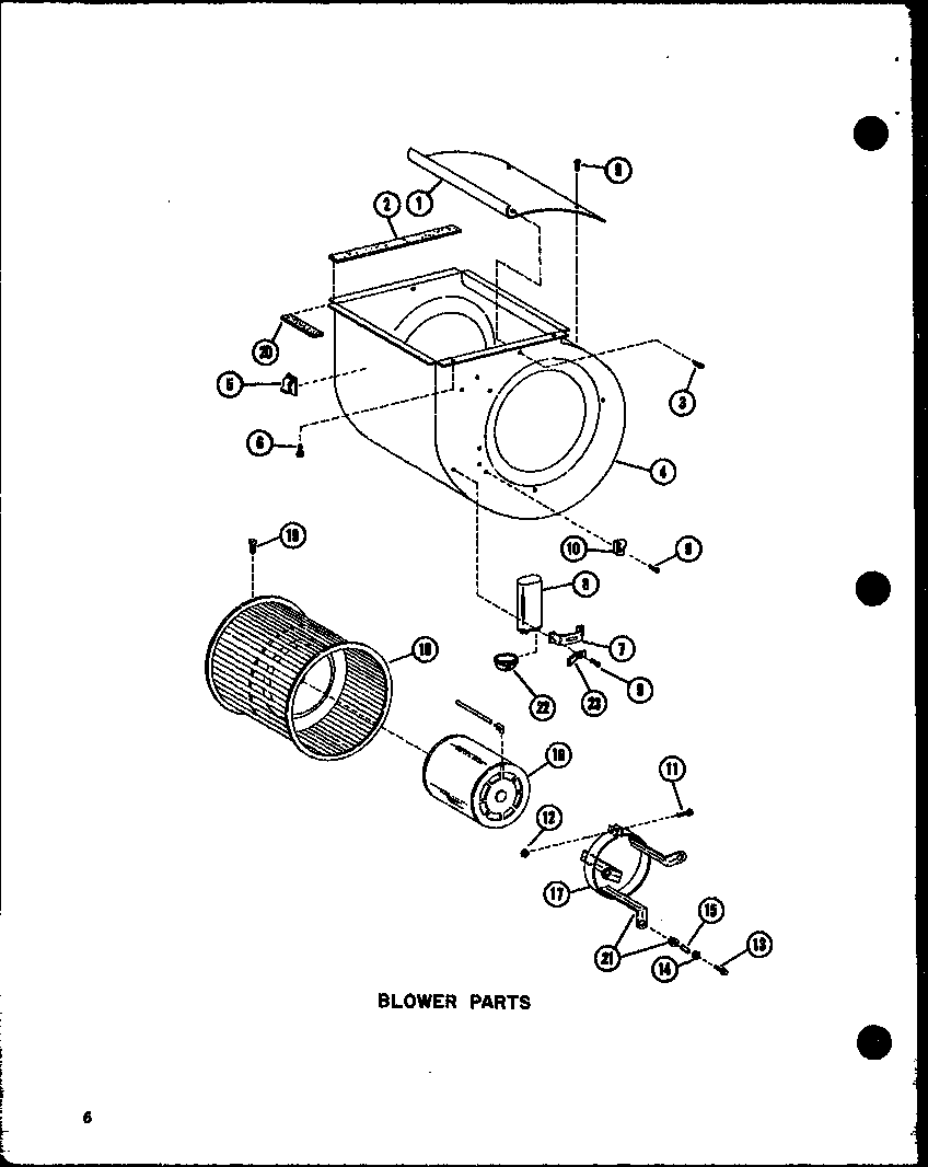 BLOWER PARTS (EBAH2400M-A/P55572-15C) (EBAH2405M-A/P55572-16C) (EBAH2410M-A/P55572-17C) (EBAH2414M-A/P55572-18C) (EBAH3000M-A/P55572-22C) (EBAH3005M-A/P55572-23C) (EBAH3010M-A/P55572-24C) (EBAH3014M-A/P55572-25C)