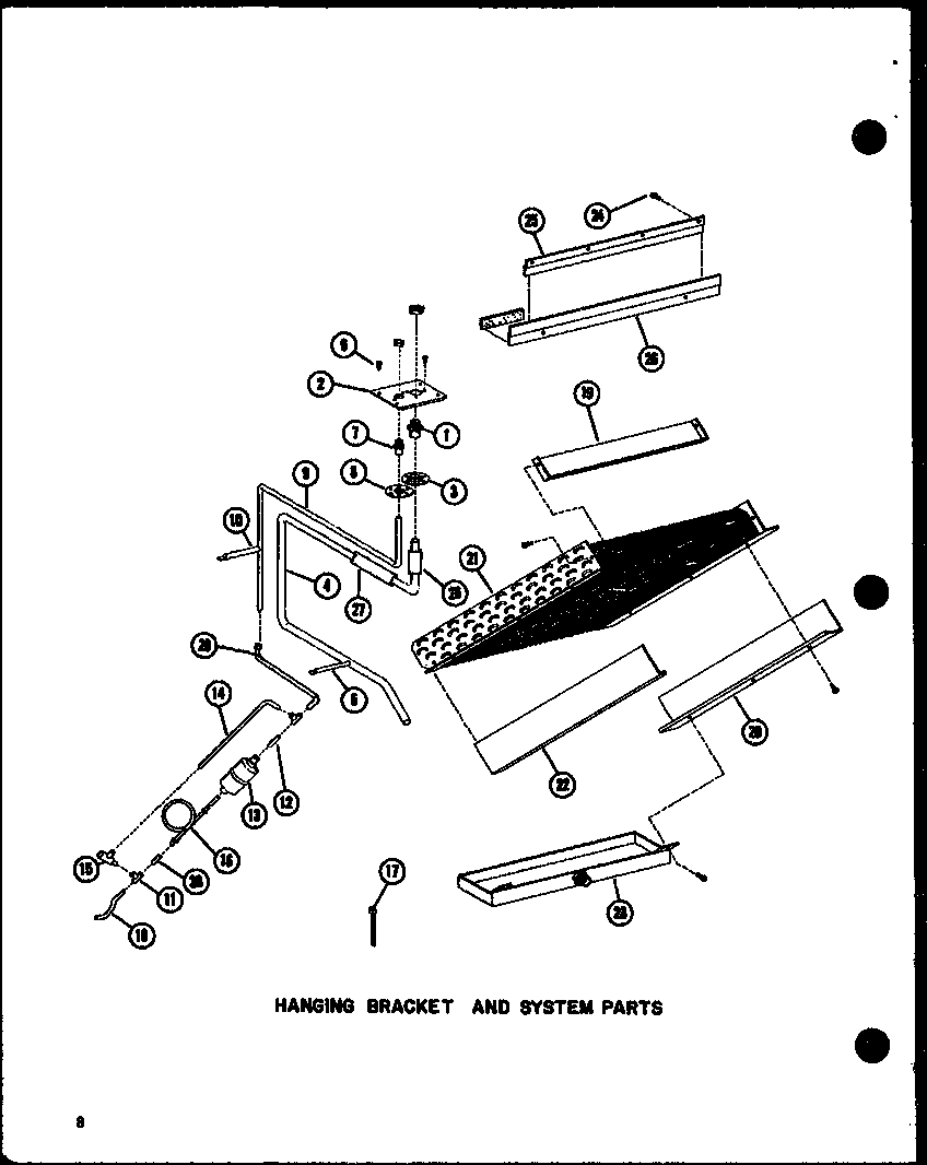 HANGING BRACKET AND SYSTEM PARTS (EBAH2400M-A/P55572-15C) (EBAH2405M-A/P55572-16C) (EBAH2410M-A/P55572-17C) (EBAH2414M-A/P55572-18C) (EBAH3000M-A/P55572-22C) (EBAH3005M-A/P55572-23C) (EBAH3010M-A/P55572-24C) (EBAH3014M-A/P55572-25C)