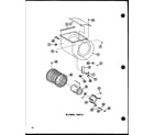 Amana EBAH,BAH35/P55895-2 blower parts (bah3500m-a/p55572-26c) (bah3505m-a/p55572-27c) (bah3510m-a/p55572-28c) (bah3514m-a/p55572-29c) diagram