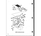 Amana EBAH3000M-A/P55572-22C control and heater parts (bah3500m-a/p55572-26c) (bah3505m-a/p55572-27c) (bah3510m-a/p55572-28c) (bah3514m-a/p55572-29c) diagram