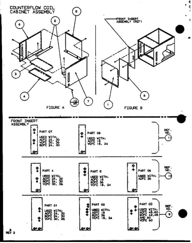 Counterflow coil cabinet assembly (ccc16/p1101901c) (ccc20/p1101902c) (ccc24/p1101903c)