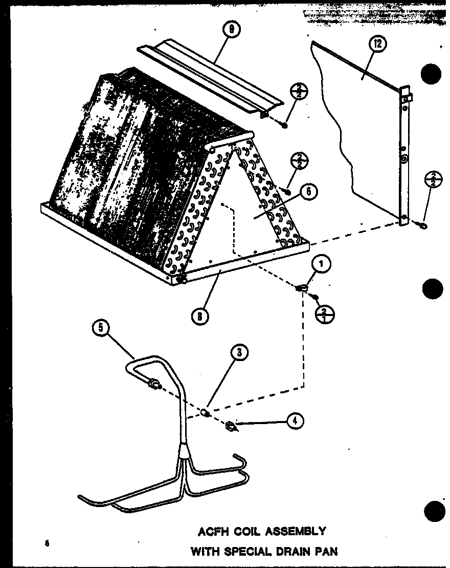 ACFH COIL ASSEMBLY WITH SPECIAL DRAIN PAN (ABCH2400MBM/P6959310C) (ABCH2410MBM/P6959311C) (ABCH3600MBM/P6959312C) (ABCH3610MBM/P6959313C)