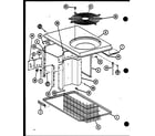 Amana ERHF60U01AC/P9918411C top cabinet assembly diagram