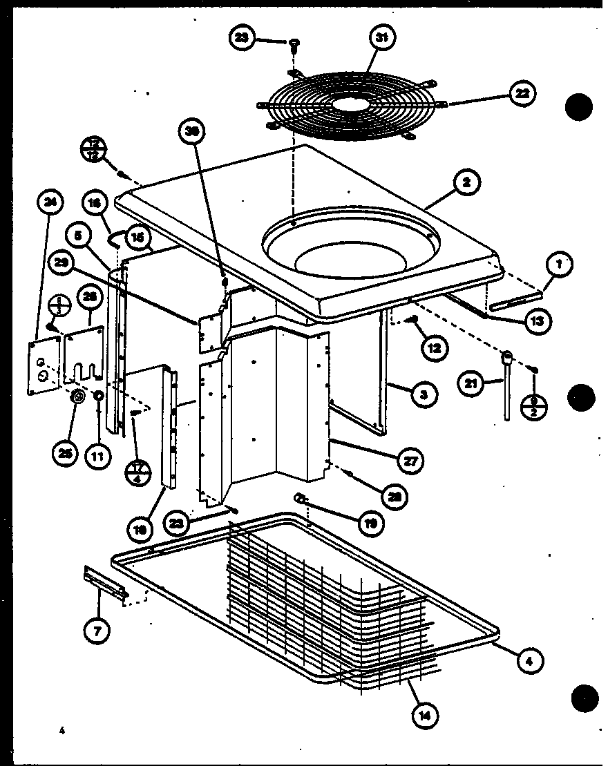 Top cabinet assembly