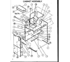 Amana BHEA60T002F/P1101516C cabinet assembly diagram