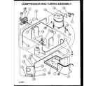Amana SRHF48U01B/P1163806C compressor and tubing assembly (srhf42u01b/p1163805c) (srhf48u01b/p1163806c) (srhf48u03b/p1163807c) diagram