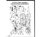 Amana SRHF42U01B/P1163805C control panel assembly and electrical components diagram