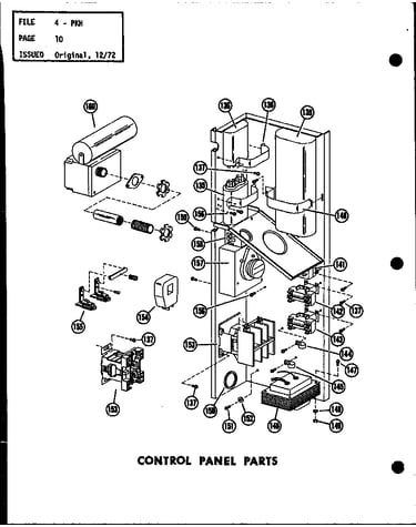 Contol panel parts (pkh2-1h/p54565-4c) (pkh2.5-1h/p54565-5c) (pkh3-1h/p54565-6c)
