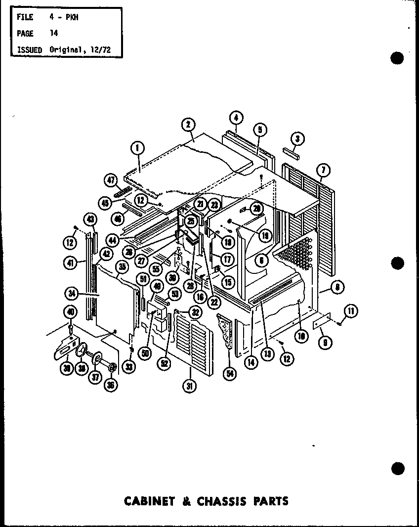 Cabinet & chassis parts (pkh3.5-1j/p54629-10c) (pkh4-1j/p54629-5c) (pkh4-3j/p54629-6c) (pkh5-1j/p54629-7c) (pkh5-3j/p54629-8c)