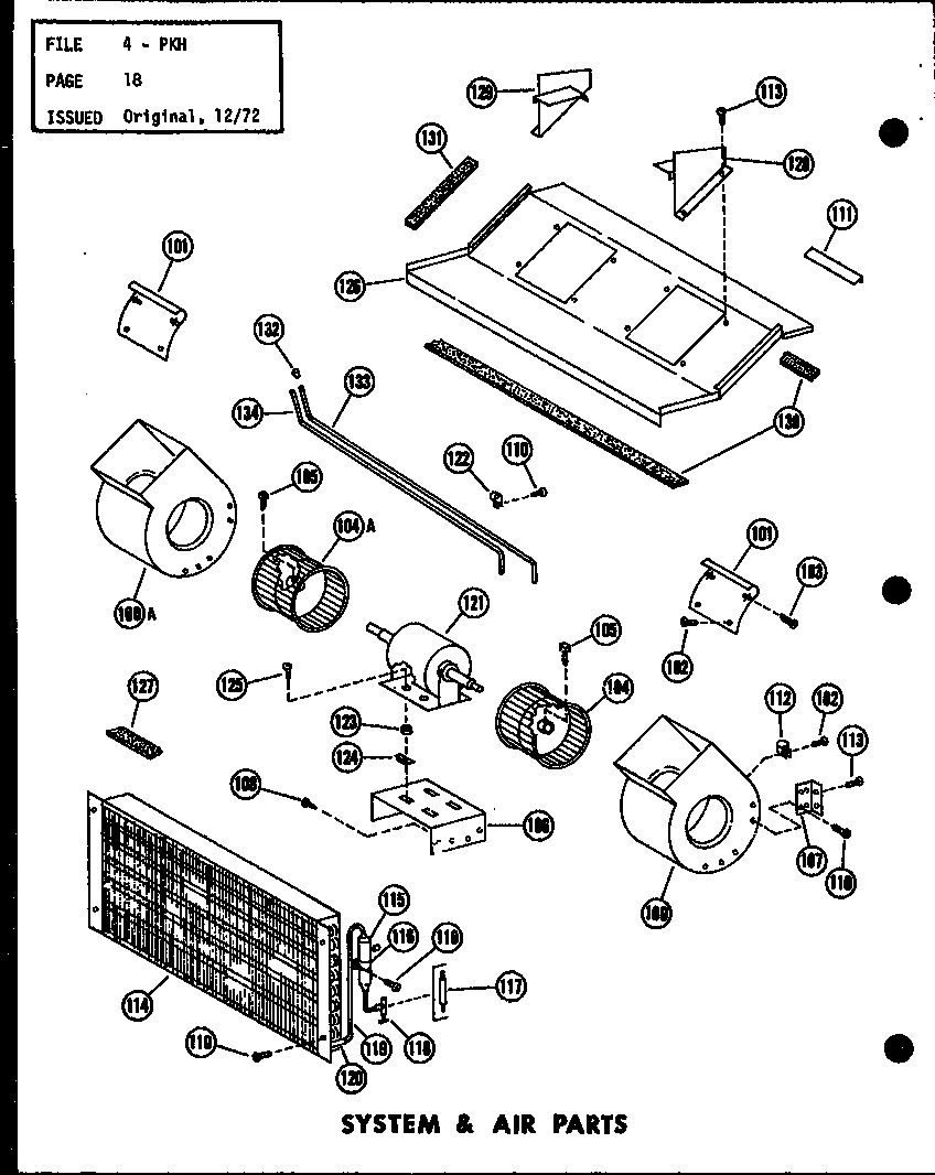 SYSTEM & AIR PARTS (PKH3.5-1J/P54629-10C) (PKH4-1J/P54629-5C) (PKH4-3J/P54629-6C) (PKH5-1J/P54629-7C) (PKH5-3J/P54629-8C)