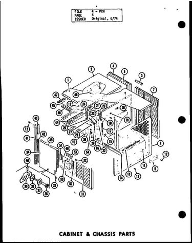 Cabinet & chassis parts (pkh2.5-1h/p54565-13c) (pkh3-1h/p54565-16c)