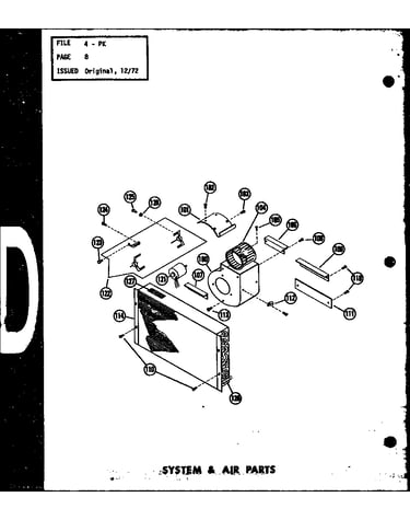 System & air parts (pk2-1h/p54565-1c) (pk2.5-1h/p54565-2c) (pk3-1h/p54565-3c)